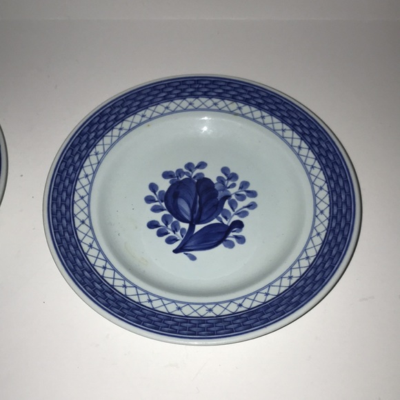Royal Copenhagen 6 inch plates bundle of two Fajance Denmark GUC bread plate - Picture 3 of 4